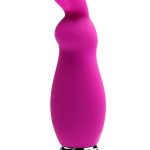 Mini Vibrator Crazzy Bunny Rechargeable Silicone Purple - Image 2