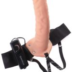 Vibrating Hollow Strap-On 8" Flesh Fetish Fantasy - Image 3